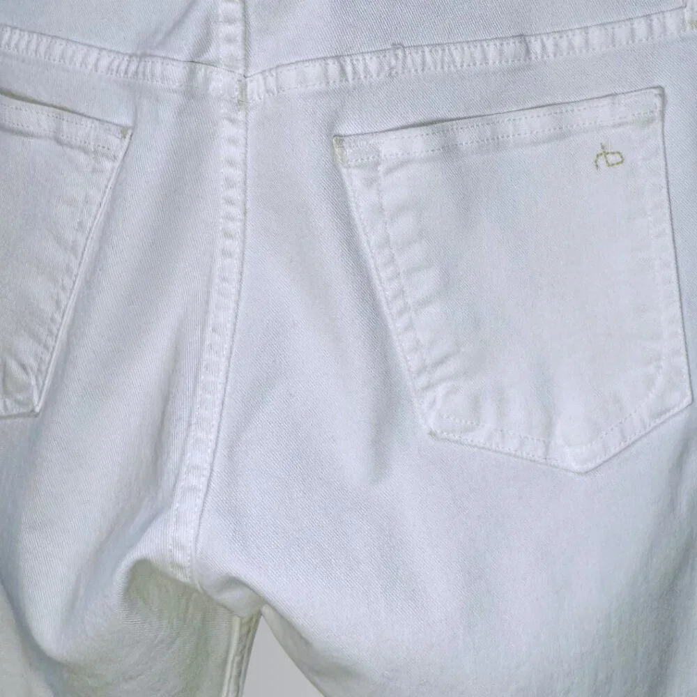 rag & bone Men's White Extra-Slim Jeans - 32